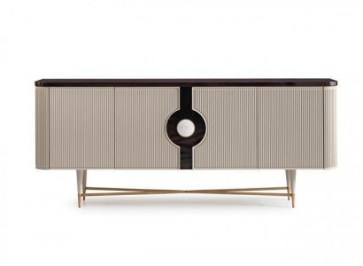 Sideboard Anrichte Schrank Kommode Holz Holzschrank Beige Luxus Design